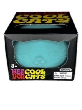 NeeDoh Cool Cats Teal Authentic New in Sealed Box!